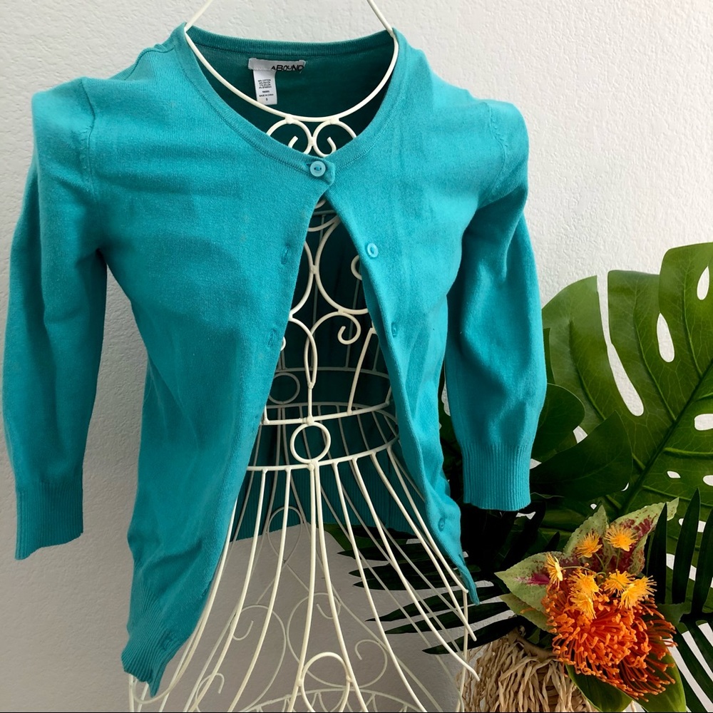 •🍍• ABOUND Aqua Blue Nordstrom Cardigan Sweater